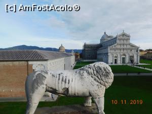 P03 [NOV-2019] De pe ziduri, o privire către Piazza del Duomo din dreptul statuii leului