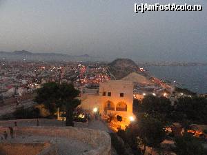 P62 [AUG-2012] Alicante: Vedere din Castelul Santa Barbara cand se lasa seara. 