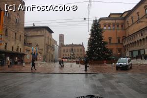 P15 [DEC-2022] Bologna, Piazza del Nepttuno în plan îndepărtat Palazzo dei Notai, în dreapta Palazzo d'Accursio,în stânga Palazzo Re Enzo împreună cu Palazzo del  Podestà