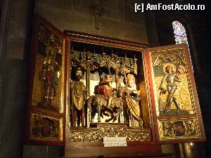 P21 [AUG-2012] Strasbourg. Catedrala Notre Dame, sculpturi închinate sfinţilor. 