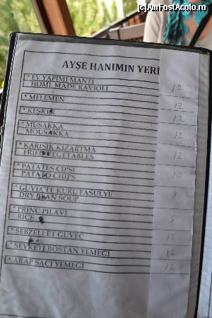 [P65] Restaurantul Ayse Hanimin Yeri - o pagina de meniu.  » foto by TraianS
 - 
<span class="allrVoted glyphicon glyphicon-heart hidden" id="av503103"></span>
<a class="m-l-10 hidden" id="sv503103" onclick="voting_Foto_DelVot(,503103,6251)" role="button">șterge vot <span class="glyphicon glyphicon-remove"></span></a>
<a id="v9503103" class=" c-red"  onclick="voting_Foto_SetVot(503103)" role="button"><span class="glyphicon glyphicon-heart-empty"></span> <b>LIKE</b> = Votează poza</a> <img class="hidden"  id="f503103W9" src="/imagini/loader.gif" border="0" /><span class="AjErrMes hidden" id="e503103ErM"></span>