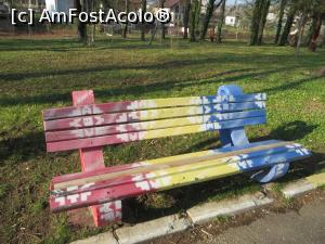 [P13] Bancă tricoloră în parc - Pucioasa.  » foto by tata123 🔱
 - 
<span class="allrVoted glyphicon glyphicon-heart hidden" id="av858773"></span>
<a class="m-l-10 hidden" id="sv858773" onclick="voting_Foto_DelVot(,858773,6734)" role="button">șterge vot <span class="glyphicon glyphicon-remove"></span></a>
<a id="v9858773" class=" c-red"  onclick="voting_Foto_SetVot(858773)" role="button"><span class="glyphicon glyphicon-heart-empty"></span> <b>LIKE</b> = Votează poza</a> <img class="hidden"  id="f858773W9" src="/imagini/loader.gif" border="0" /><span class="AjErrMes hidden" id="e858773ErM"></span>