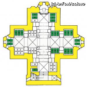[P271] Planul criptei de la Biserica Sfântul Gheorghe din Oplenac (din păcate, nu am și „legenda” numerelor pentru a putea spune care, al cui mormânt este)  » foto by Dragoș_MD <span class="label label-default labelC_thin small">NEVOTABILĂ</span>