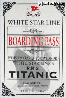 [P29] Titanic: The Artifact Exhibition - boarding pass-ul primit (faţă). » foto by Dragoș_MD
 - 
<span class="allrVoted glyphicon glyphicon-heart hidden" id="av205795"></span>
<a class="m-l-10 hidden" id="sv205795" onclick="voting_Foto_DelVot(,205795,10282)" role="button">șterge vot <span class="glyphicon glyphicon-remove"></span></a>
<a id="v9205795" class=" c-red"  onclick="voting_Foto_SetVot(205795)" role="button"><span class="glyphicon glyphicon-heart-empty"></span> <b>LIKE</b> = Votează poza</a> <img class="hidden"  id="f205795W9" src="/imagini/loader.gif" border="0" /><span class="AjErrMes hidden" id="e205795ErM"></span>