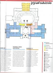[P19] Harta scanata din Brosura. LA ETAJ: cu albastru: 'ARTA MODERNA', cu roz o bucata de BAROC - in special tablouri. Cu galben, in capat -BIBLIOTECA - care era inchisa. Inca doua camere mici pentru NUMISMATICA si GRAFICA ..galben si maro.MNAC » foto by TraianS
 - 
<span class="allrVoted glyphicon glyphicon-heart hidden" id="av287593"></span>
<a class="m-l-10 hidden" id="sv287593" onclick="voting_Foto_DelVot(,287593,12198)" role="button">șterge vot <span class="glyphicon glyphicon-remove"></span></a>
<a id="v9287593" class=" c-red"  onclick="voting_Foto_SetVot(287593)" role="button"><span class="glyphicon glyphicon-heart-empty"></span> <b>LIKE</b> = Votează poza</a> <img class="hidden"  id="f287593W9" src="/imagini/loader.gif" border="0" /><span class="AjErrMes hidden" id="e287593ErM"></span>