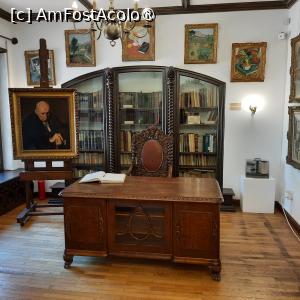 P07 [JUN-2024] București, Muzeul K.H. Zambaccian, Biroul, Camera de lucru a Colecționarului cu Portretul lui pictat de Corneliu Baba