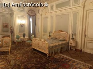 P35 [JAN-2024] București, Muzeul Național Cotroceni, Apartamentul Francez, Dormitorul stil Ludovic al XVI-lea, folosit de regele Ferdinand